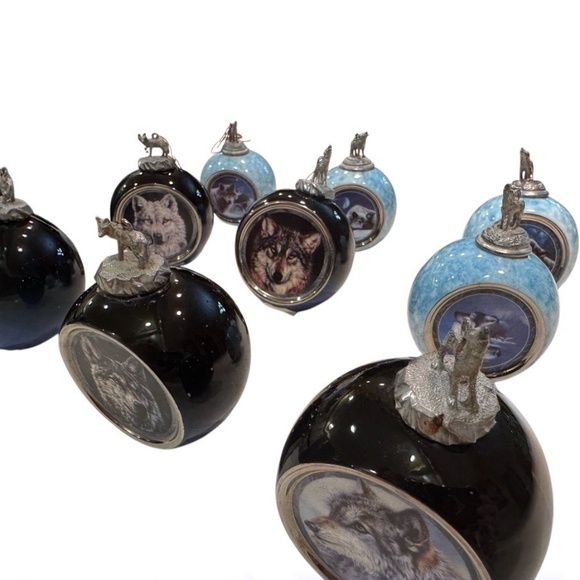 Bradford Exchange Wolf Series Ornaments - Picture 8 of 11